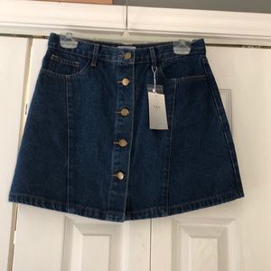 Denim mini skirt